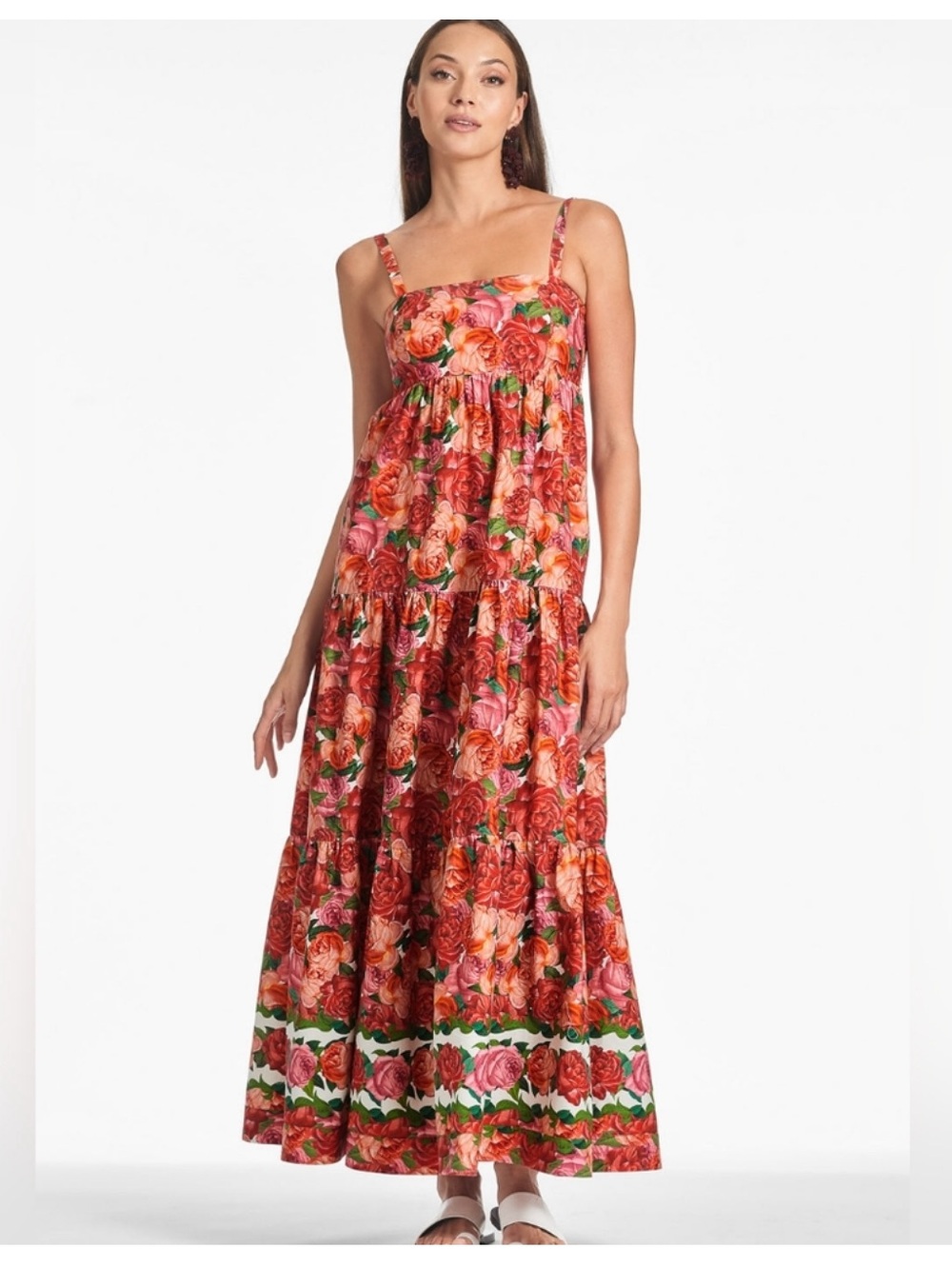 Sachin & Babi 🌸 Giorno Stretch Mazzolino Rosa Cotton midi dress